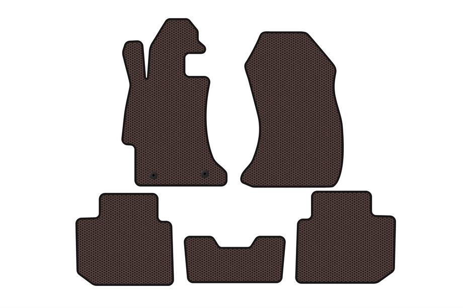 Subaru Impreza 2011–2016 Rubberen automatten Carsuit (SD, bruin) Image