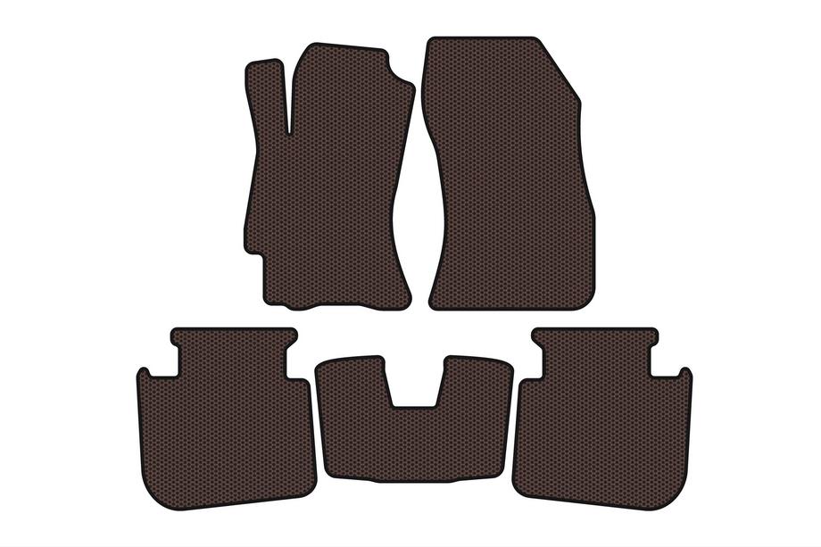 Subaru Legacy 2009–2014 Rubberen automatten Carsuit (2009-2013, SD, bruin) Image