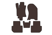Subaru Tribeca 2005–2014 Rubberen automatten Carsuit (Bruin) foto 1
