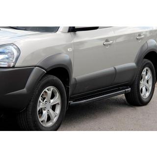 Allmond Black zijtreden (2 st., aluminium) Hyundai Tucson JM 2004– foto 1