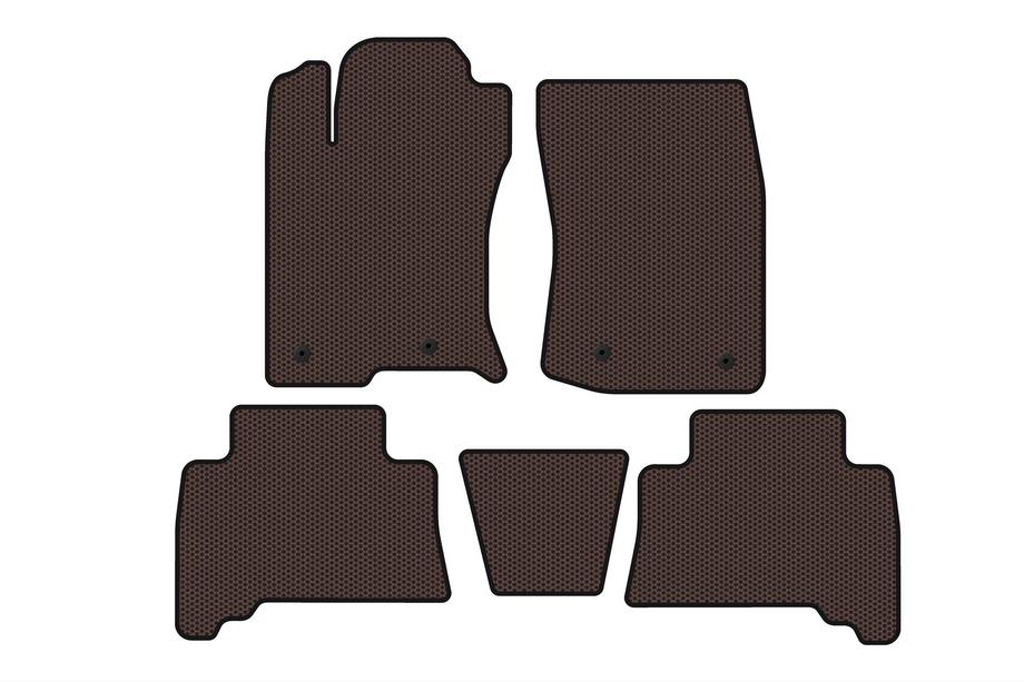 Toyota 4Runner 2009–2024 Rubberen automatten Carsuit (2009-2014, bruin) Foto 1