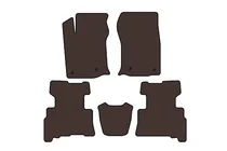 Toyota 4Runner 2009–2024 Carsuit rubberen automatten (2 rijen, 2014-2024, 7-zits, bruin) foto 1