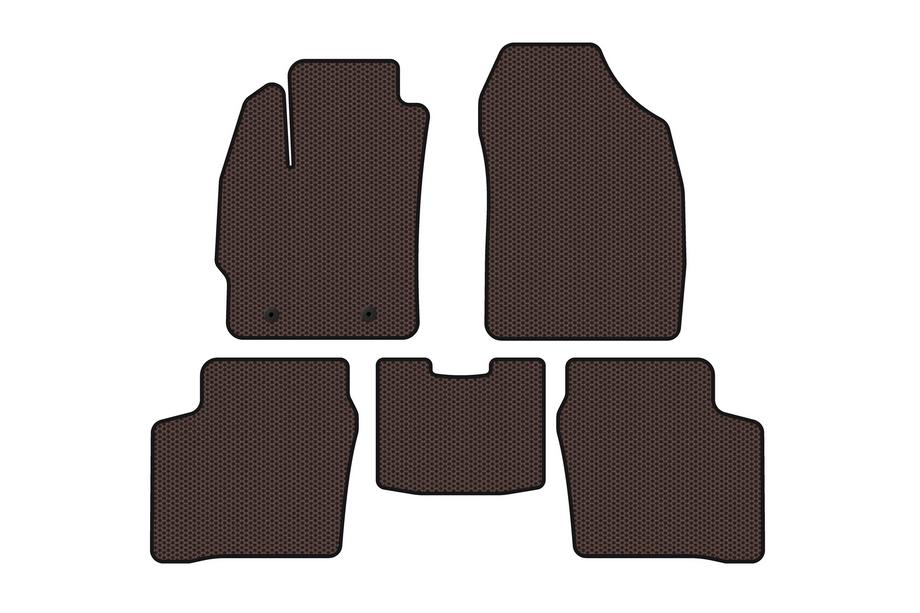 Toyota Prius 2003–2009 Rubberen automatten Carsuit (LB, bruin) Image