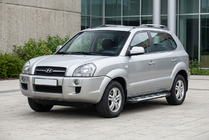 Hyundai Tucson JM 2004– Sunrise side steps (set van 2, aluminium) foto 1