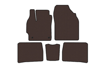 Toyota Prius 2009–2015 Rubberen automatten Carsuit (LB, bruin) foto 1