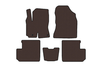 Toyota Rav 4 2001–2005 Rubberen automatten Carsuit (Bruin) foto 1