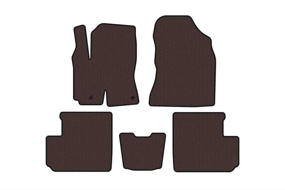 Toyota Rav 4 2001–2005 Rubberen automatten Carsuit (Bruin) Image