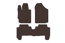 Toyota Yaris 2006–2011 Rubberen automatten Carsuit (HB, 5-deurs, bruin) foto 1