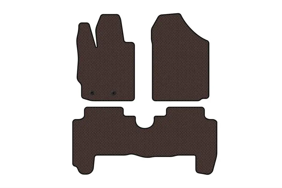 Toyota Yaris 2006–2011 Rubberen automatten Carsuit (HB, 5-deurs, bruin) Image