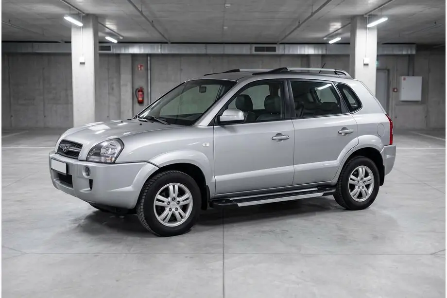 Hyundai Tucson JM 2004– Zijtreden RedLine V1 (2 stuks, aluminium) Image