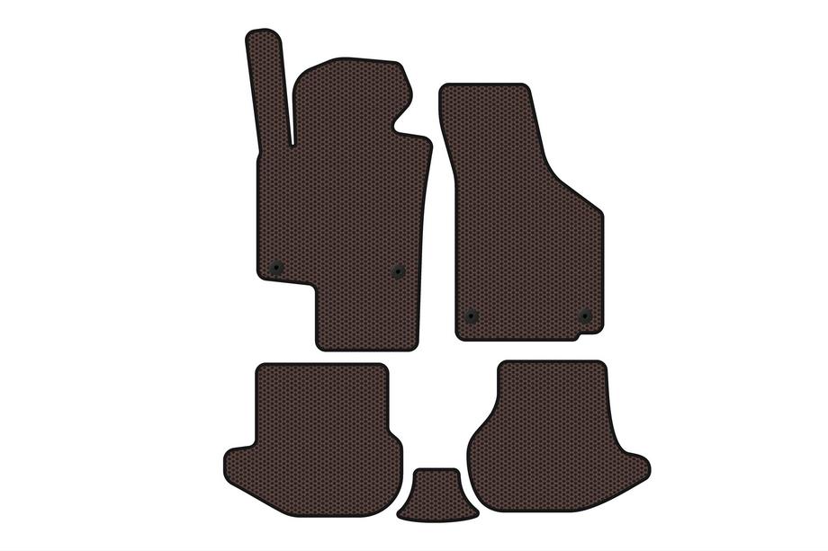 Volkswagen EOS 2006–2011 Rubberen automatten Carsuit (Bruin) Image