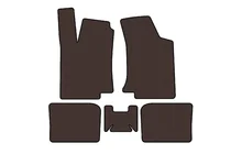 Volkswagen Golf 3 1991–2001 Rubberen automatten Carsuit (HB, 3-deurs, bruin) foto 1