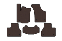 Volkswagen Phaeton 2002–2016 Rubberen automatten Carsuit (SD, korte wielbasis, bruin) foto 1