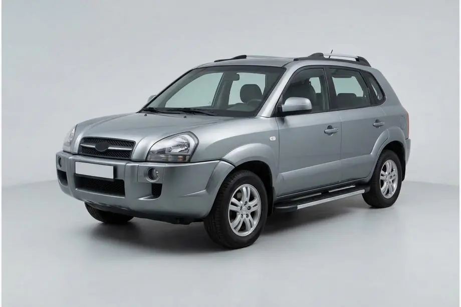 Hyundai Tucson JM 2004– Duru side steps (2 stuks, aluminium) Image