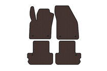 Volvo C70 2006–2010 Carsuit rubberen automatten (Cabriolet, bruin) foto 1