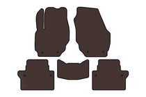Volvo S80 2006–2016 Rubberen automatten Carsuit (Bruin) foto 1