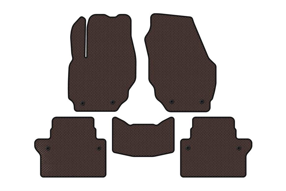 Volvo S80 2006–2016 Rubberen automatten Carsuit (Bruin) Image
