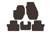 Volvo V70 2007–2013 Rubberen automatten Carsuit (Bruin) foto 1