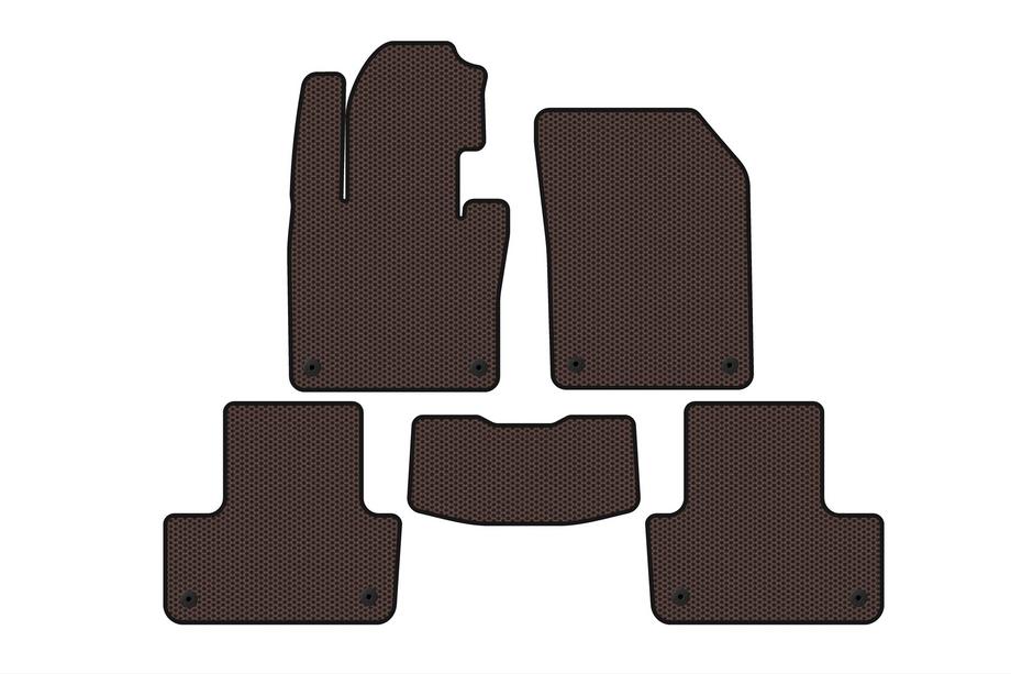 Volvo XC60 2017– Rubberen automatten Carsuit (Bruin) Image