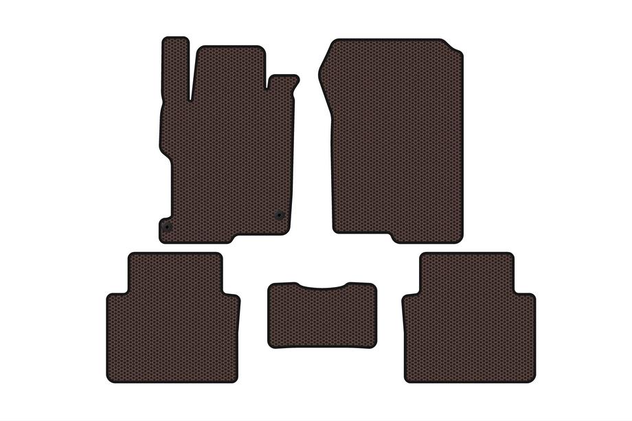 Honda Accord IX 2013–2017 Rubberen automatten Carsuit (SD, bruin) Image