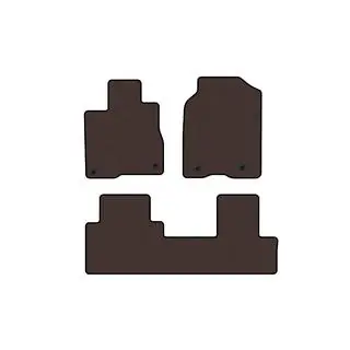 Rubberen automatten Carsuit (Bruin)
