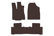 Acura MDX 2013–2020 Carsuit rubber automatten voor het interieur (2 rijen, bruin) foto 1