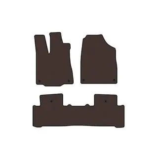 Carsuit rubber automatten voor het interieur (2 rijen, bruin) foto 1