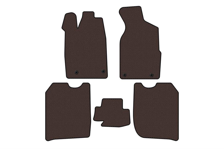 Audi 100 C3 1988–1991 Rubberen automatten Carsuit (1982-1988, Sedan, bruin) Image