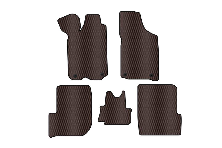 Audi 100 C3 1988–1991 Rubberen automatten voor het interieur Carsuit (1982-1991, Avant, bruin) Image