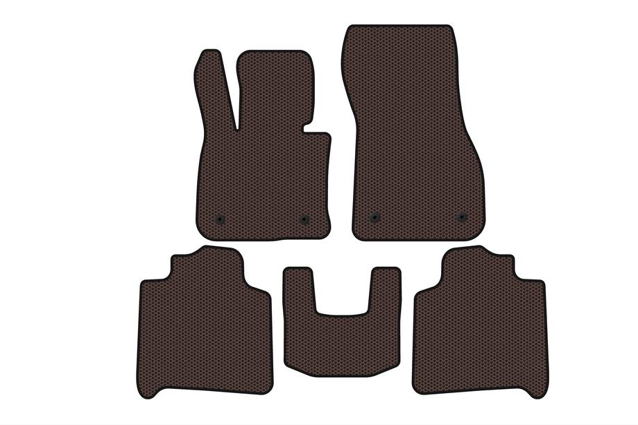 BMW 2 Serie Active Tourer F45/F46 2014–2021 Carsuit rubberen automatten (voor F46, 2 rijen, bruin) Image