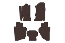 Chevrolet Silverado 2013–2019 Rubberen automatten Carsuit (Bruin) foto 1