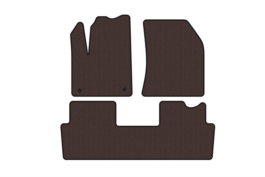 Citroen DS-7 2017– Rubberen automatten voor het interieur Carsuit (2018+, bruin) Image