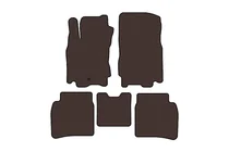 Nissan Note 2004–2012 Rubberen automatten Carsuit (Bruin) foto 1
