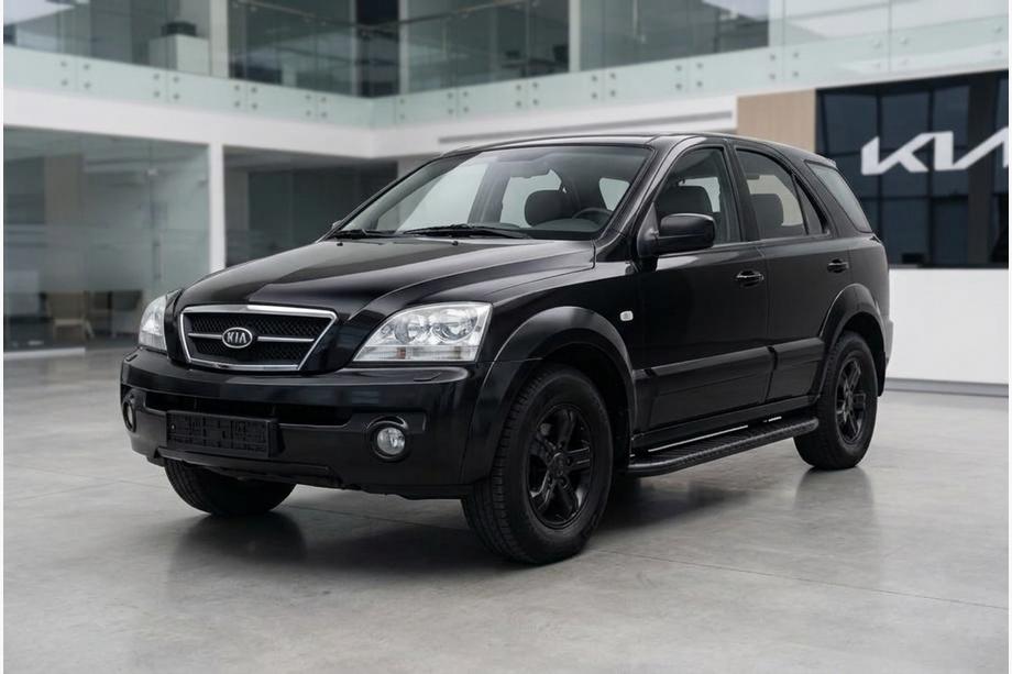 Kia Sorento I BL 2002–2009 Bosphorus Black side steps (2 st., aluminium) Image