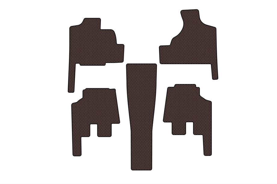 Chrysler Voyager 2001–2007 Carsuit rubberen automatten (voor Grand Voyager, automaat, bruin) Image
