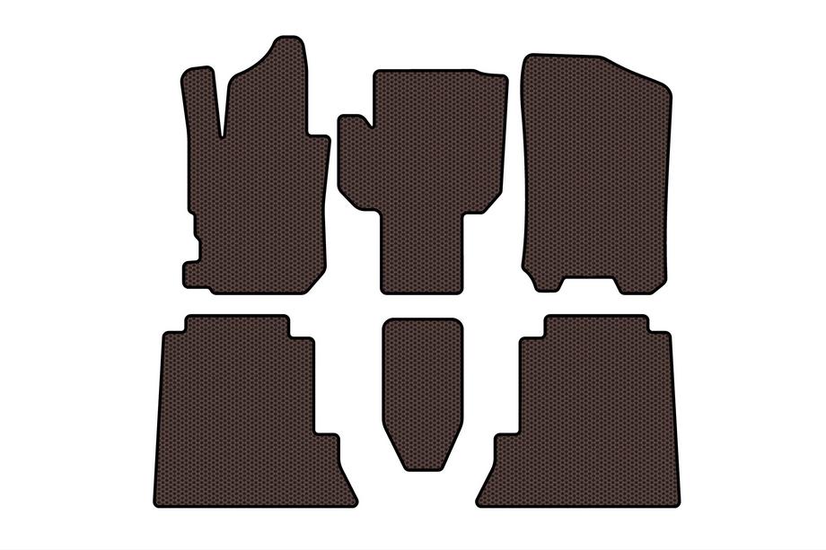 Honda FR-V 2004–2009 Rubberen automatten Carsuit (Bruin) Image