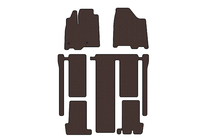 Toyota Sienna 2010–2020 Carsuit rubberen automatten (3 rijen, bruin) foto 1