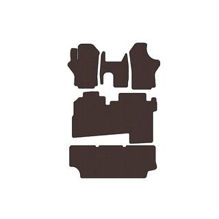 Rubberen automatten Carsuit (2004-2007, 3 rijen, 8-persoons, bruin) Hyundai H200, H1, Starex 1998–2007 foto 1
