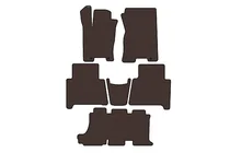 Kia Mohave 2008–2016 Carsuit rubberen automatten (3 rijen, bruin) foto 1