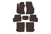 Opel Zafira A 1998–2005 Carsuit rubber automatten (3 rijen, 2003-2005, 7-zits, bruin) foto 1