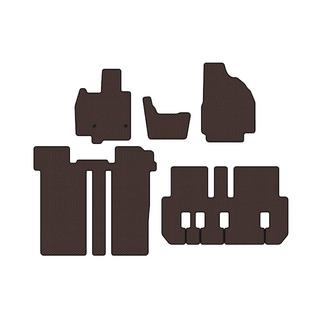 Rubberen automatten Carsuit (3 rijen, 6-zits, bruin) Toyota Previa 2006–2019 foto 1