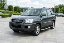 Kia Sportage 2004–2010 Side steps Tayga Grey (set van 2, aluminium) foto 1