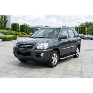Side steps Tayga Grey (set van 2, aluminium) Kia Sportage 2004–2010 foto 1