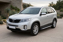 Kia Sorento II XM 2009–2014 Side steps Line (2 stuks, aluminium) foto 1