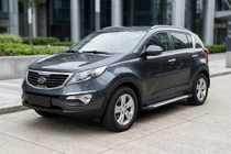 Kia Sportage 2010–2015 Side steps Line (2 stuks, aluminium) foto 1
