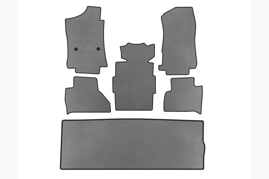 Cadillac Escalade 2014–2020 EVA automatten (3 rijen, grijs) Image