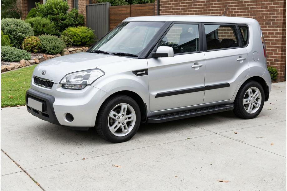 Kia Soul I 2008–2013 Allmond Black side steps (2 st., aluminium) Image