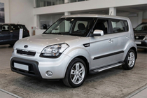 Kia Soul I 2008–2013 Side steps Line (2 stuks, aluminium) foto 1