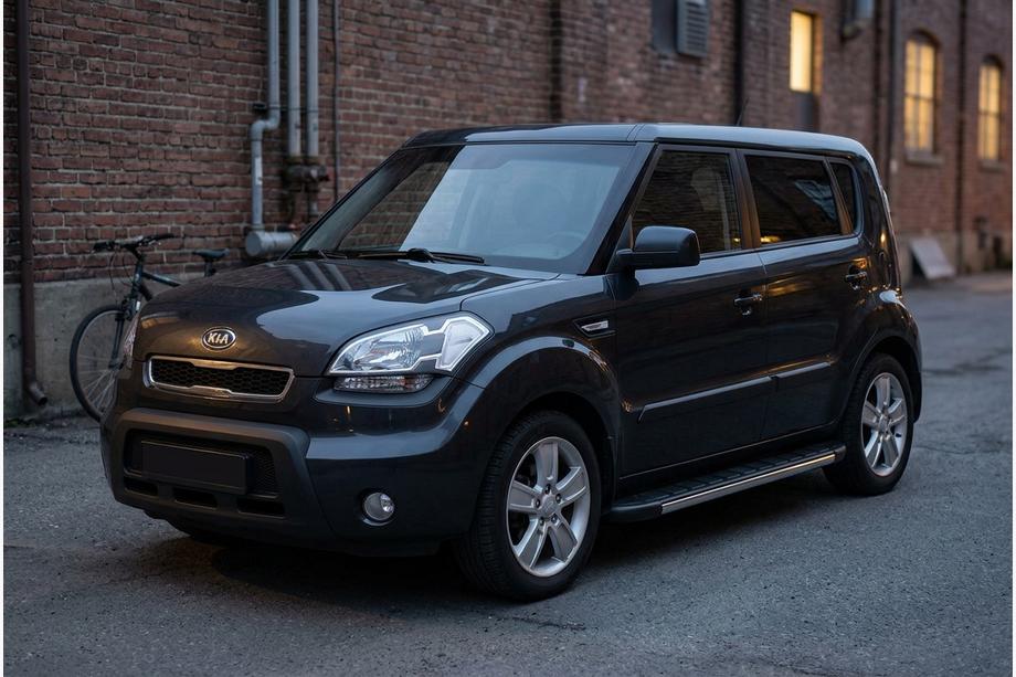 Kia Soul I 2008–2013 Duru side steps (2 stuks, aluminium) Image
