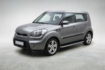 Kia Soul I 2008–2013 Side steps Tayga Grey (set van 2, aluminium) foto 1